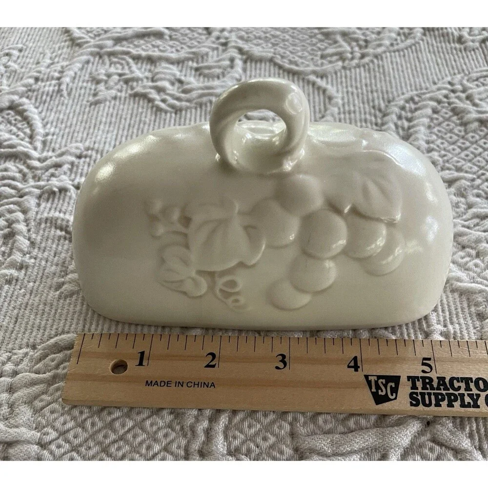 Vtg METLOX USA Poppytrail Antique Grape Covered Butter Dish LID ONLY Replacement